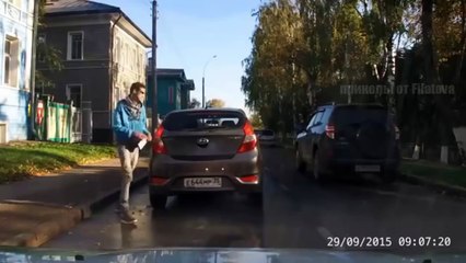 Неожиданный случай на дороге