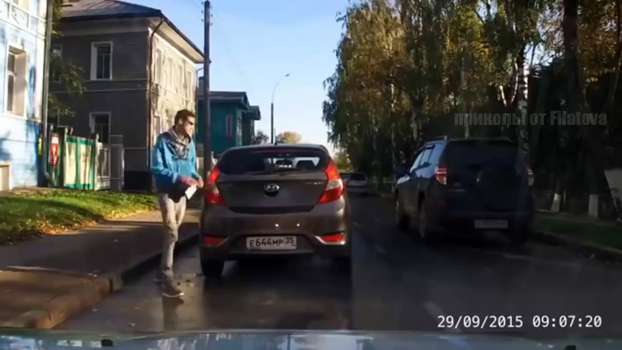 Неожиданный случай на дороге