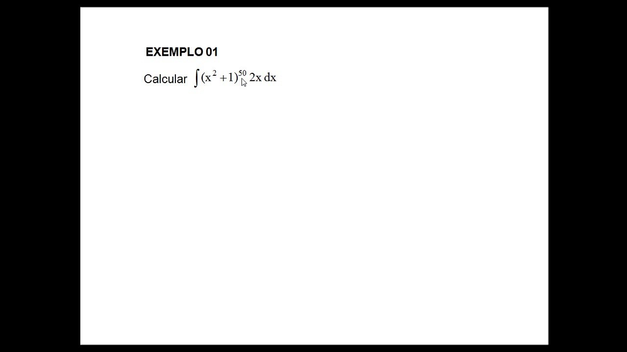 Integral por substituição 01