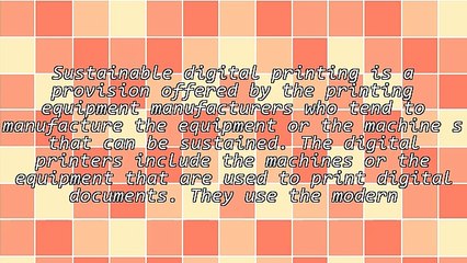 Benefits Of A Sustainable Digital Printing Machine