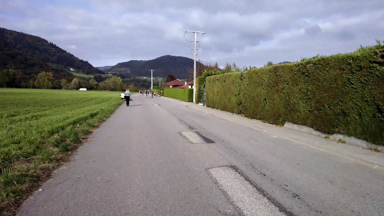 Arrivée Faizan Foulées de Crossey 2015