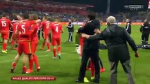 HISTORIC- Wales qualify for France 2016 - Celebrations and Interviews