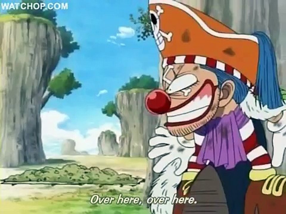 One Piece funny scene - Buggy's perfect plan