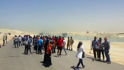 زيارات شعبية الى قناة السويس الجديدة أبريل 2015