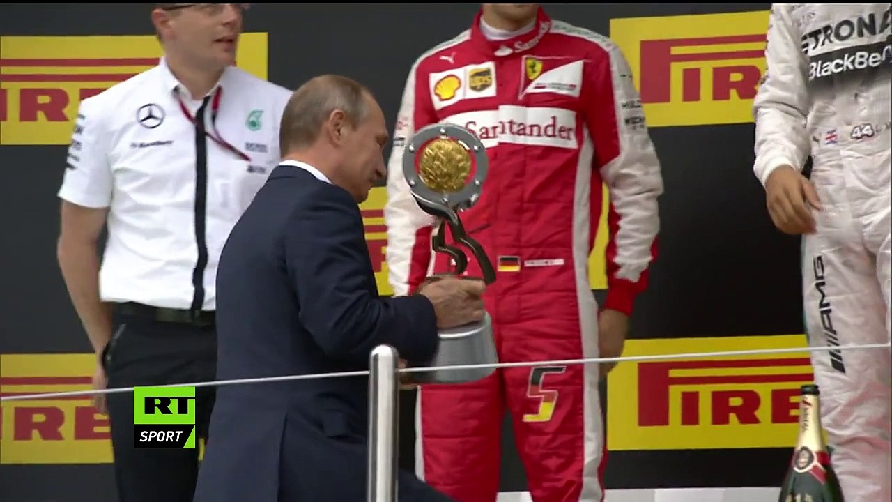 Lewis Hamilton Sprayed Vladimir Putin With Champagne After F1 Win