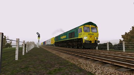 Train Simulator 2015 | Class 66 Diesel Locomotive Intermodal Run Around Edinburgh to Glasgow