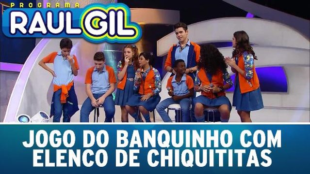 Jogo do Banquinho com o elenco de Chiquititas