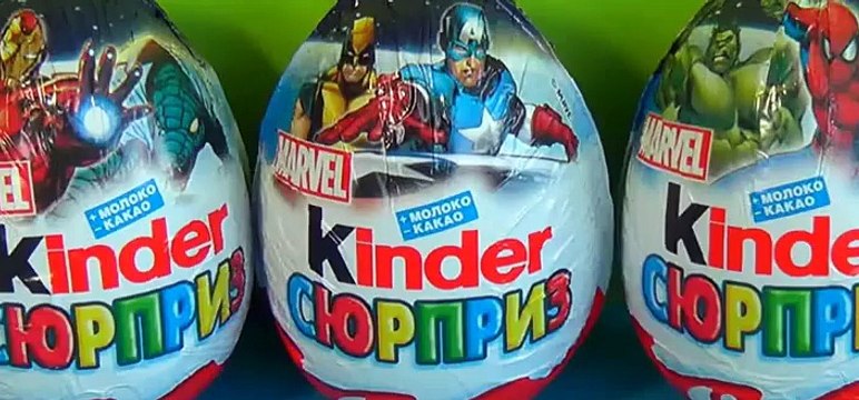 MARVEL Kinder Surprise egg unboxing kinder surprise eggs SPIDER MAN HULK Wolverine! [Full Episode]