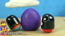 Play Doh Mickey Mouse Surprise Eggs Emmet Lost in Desert Goofy Pluto by HobbyKidsTV