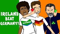 Muller, Keane and Dante in IRELAND 1-0 GERMANY! (Goals Highlights Funny Cartoon Euro 2016