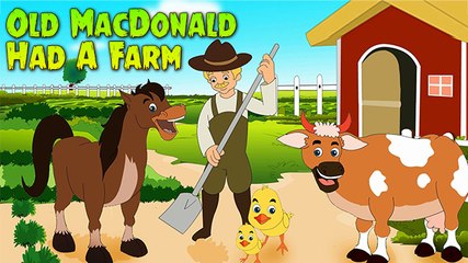 'Old MacDonald Had A Farm' - Nursery Rhyme For Kids | With Lyrics & Karaoke