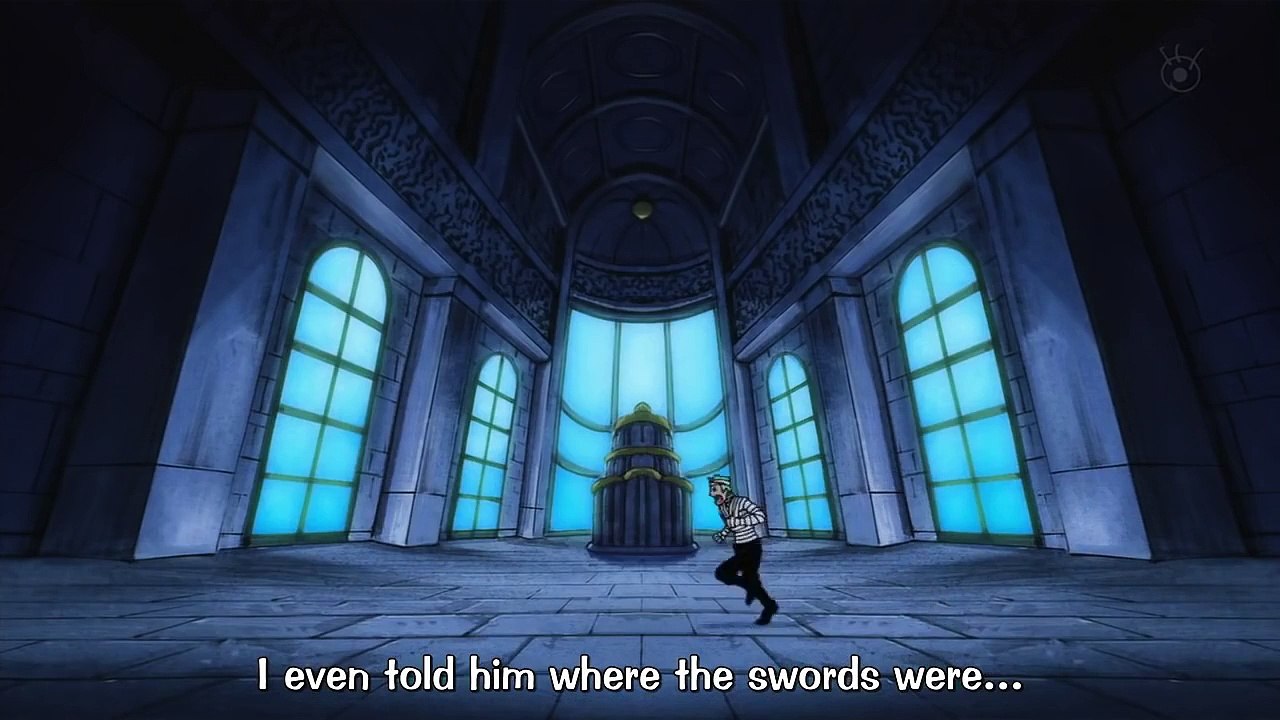 One Piece funny scene - Zoro's lost inside a castle