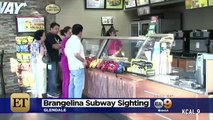 Brad Pitt and Angelina Jolie Make a Trip to Subway