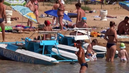 Золотой пляж - beautiful Russian People on the Black Sea / KAFAtv