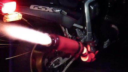 This GSXR can Spit Some Flames!