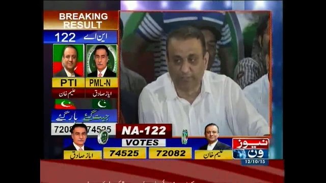 NA-122, PTI accepts defeat but expresses reservations over voter lists