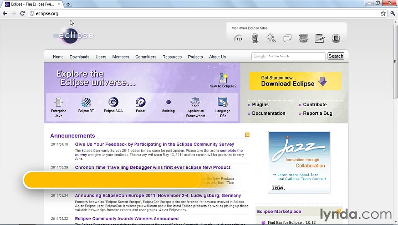 Android App Development with Java Essential Training Lynda - 1. Getting Start-5 EclipseWin