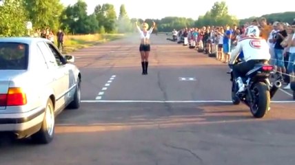 Motosiklet ve Araba Yarışı Kısa Sürdü