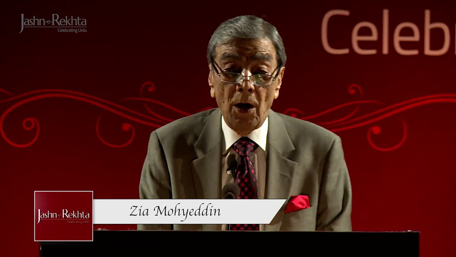 Ansar Nasri ka Zikr by Zia Mohyeddin at Jashn-e-Rekhta-2015 - video  Dailymotion