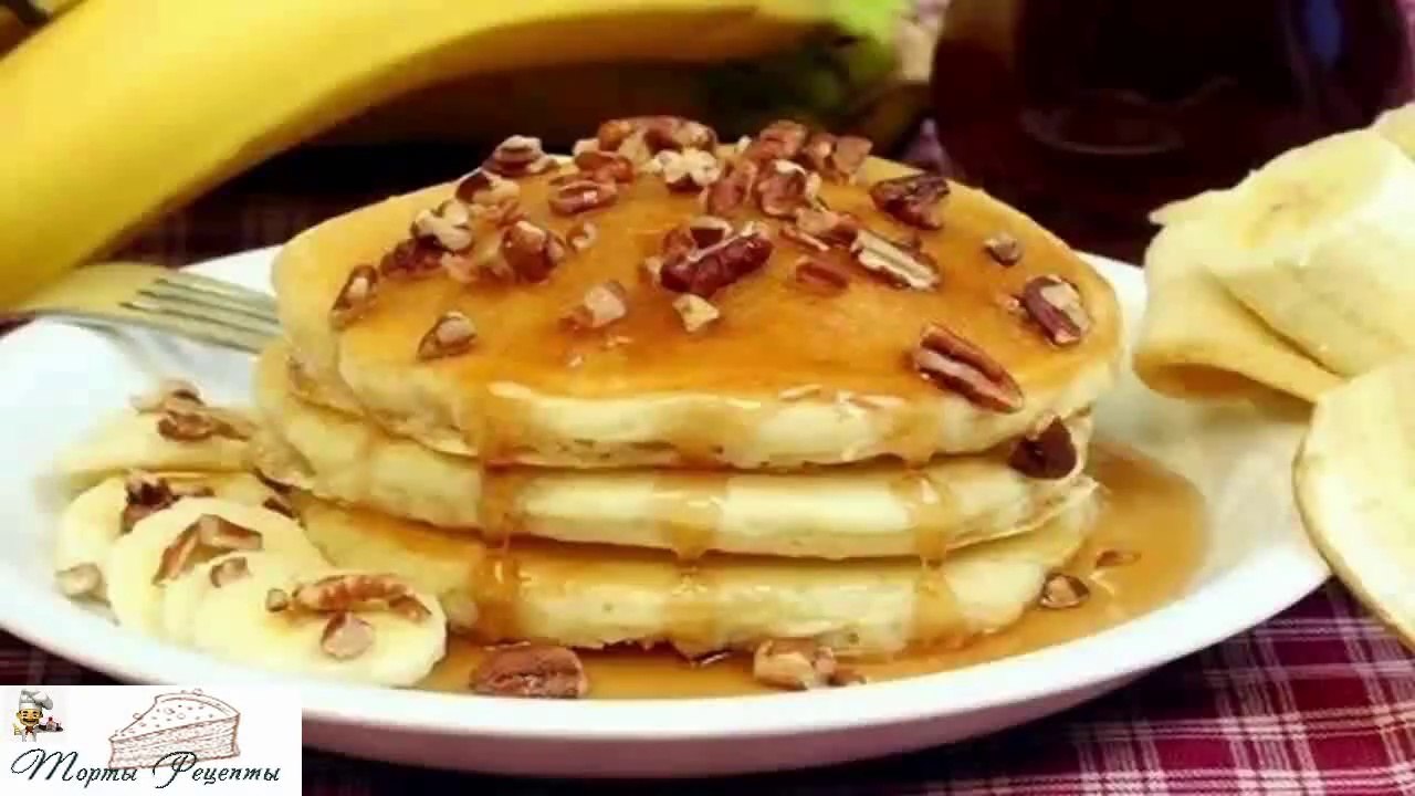 Банановые оладьи с овсяной мукой