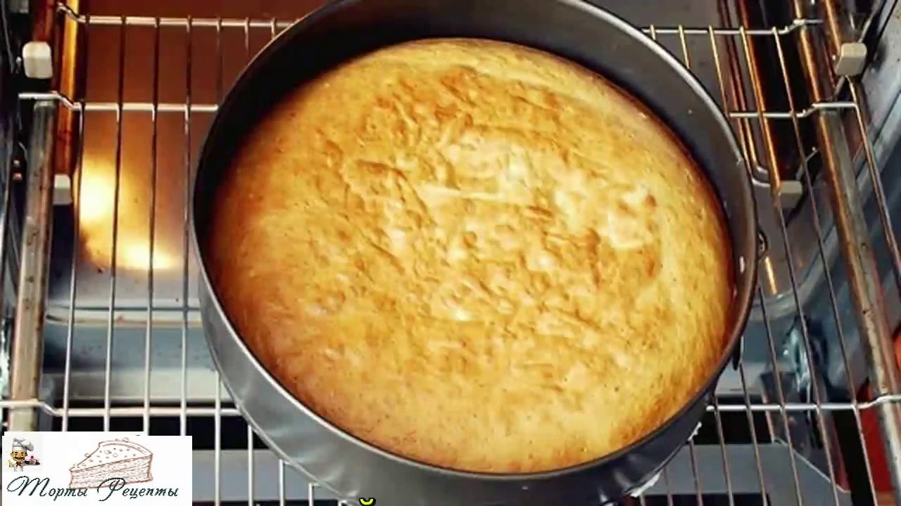 Банановый пирог с молоком