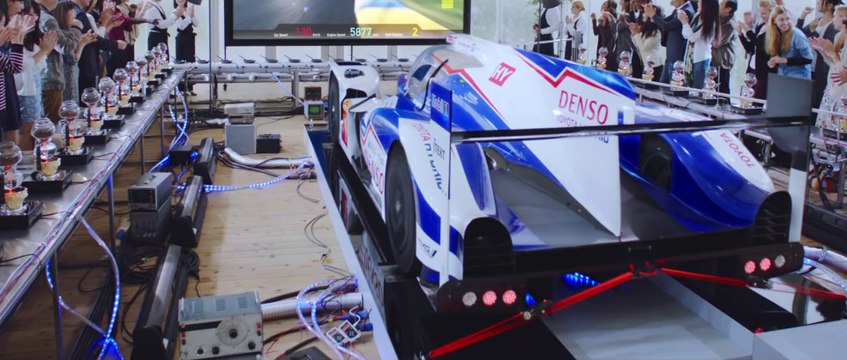 Toyota Driver prepares 80 breakfasts while driving on Le Mans Race Simulator
