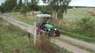 This farmer drives the fastest Tractor in the world!! Apples delivery in Germany