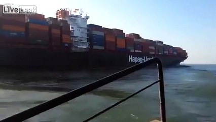Two container ships collide on Suez Canal