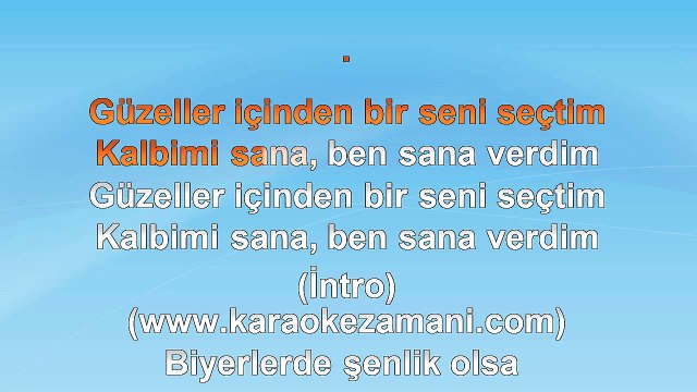 Kenan Doğulu - Güzeller İçinden - 2003 TÜRKÇE KARAOKE