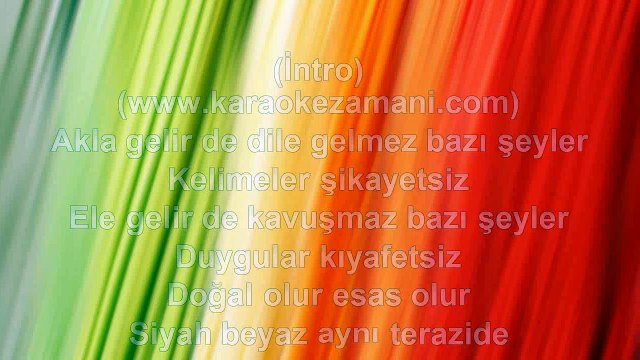 Kenan Doğulu - Aşka Türlü Şeyler - (2013) TÜRKÇE KARAOKE