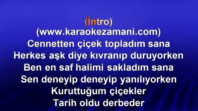Kenan Doğulu - Aşkım Aşkım - 2003 TÜRKÇE KARAOKE