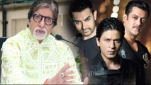 Shahrukh-Salman-Aamir Should Work Another 100 Years - Amitabh Bachchan