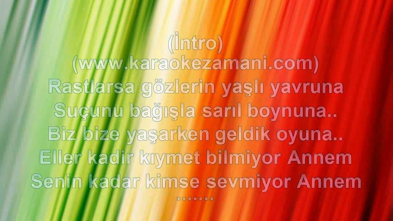 Kibariye - Annem - 1989 TÜRKÇE KARAOKE