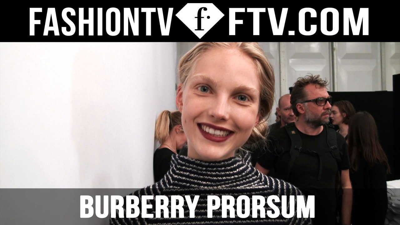 Backstage at Burberry Prorsum Spring/Summer 2016 Makeup | LFW | FTV.com