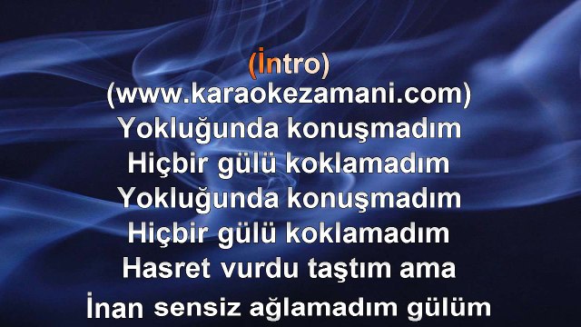 Kıvırcık Ali - Gülüm - 2000 TÜRKÇE KARAOKE