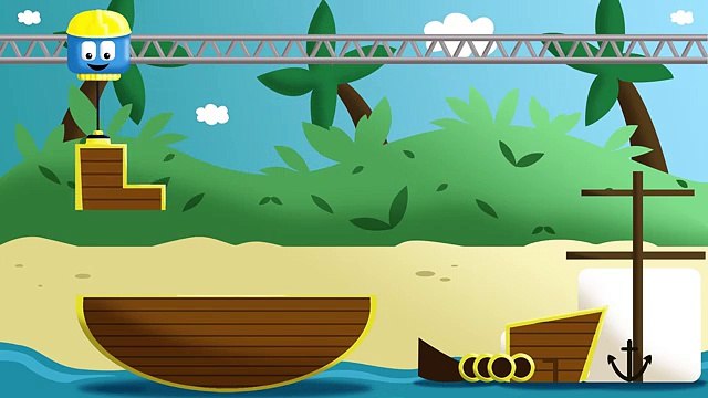 Bateau pirate - Tom & Matt les vehicules constructeurs _ Jeux de construction pour enfant