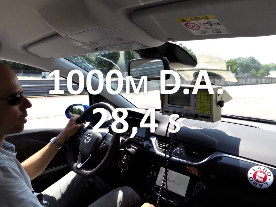 1000 m départ arrêté en Opel Corsa OPC