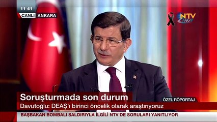 Davutoğlu: Ankara’daki saldırının arkasında...