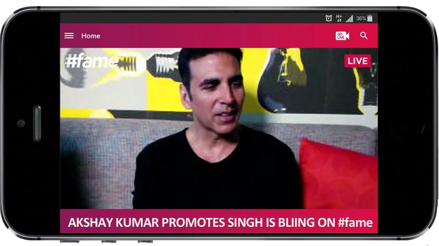 Singh is Bliing star Akshay Kumar Sings Aaja Mahi For His Fans - Behind The Scenes - live on #fame