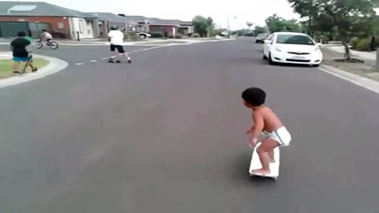 Incredible 2 year old skate kid