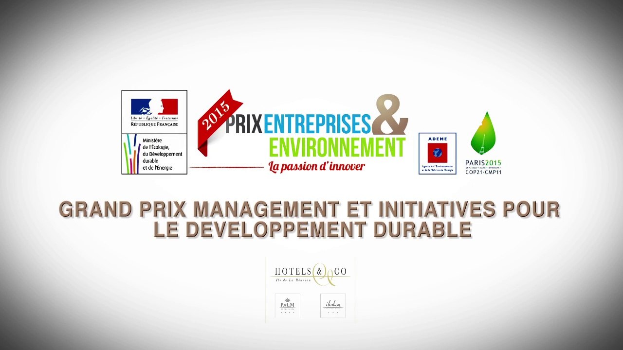Palm & Iloha Hotels- Grand prix management et initiatives pour le développement durable