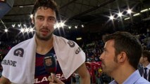 FCB Bàsquet: Ante Tomic i Navarro valoren la victòria contra el CAI [CAT]
