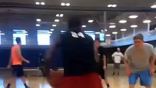 Basketball Player Gets Crossed