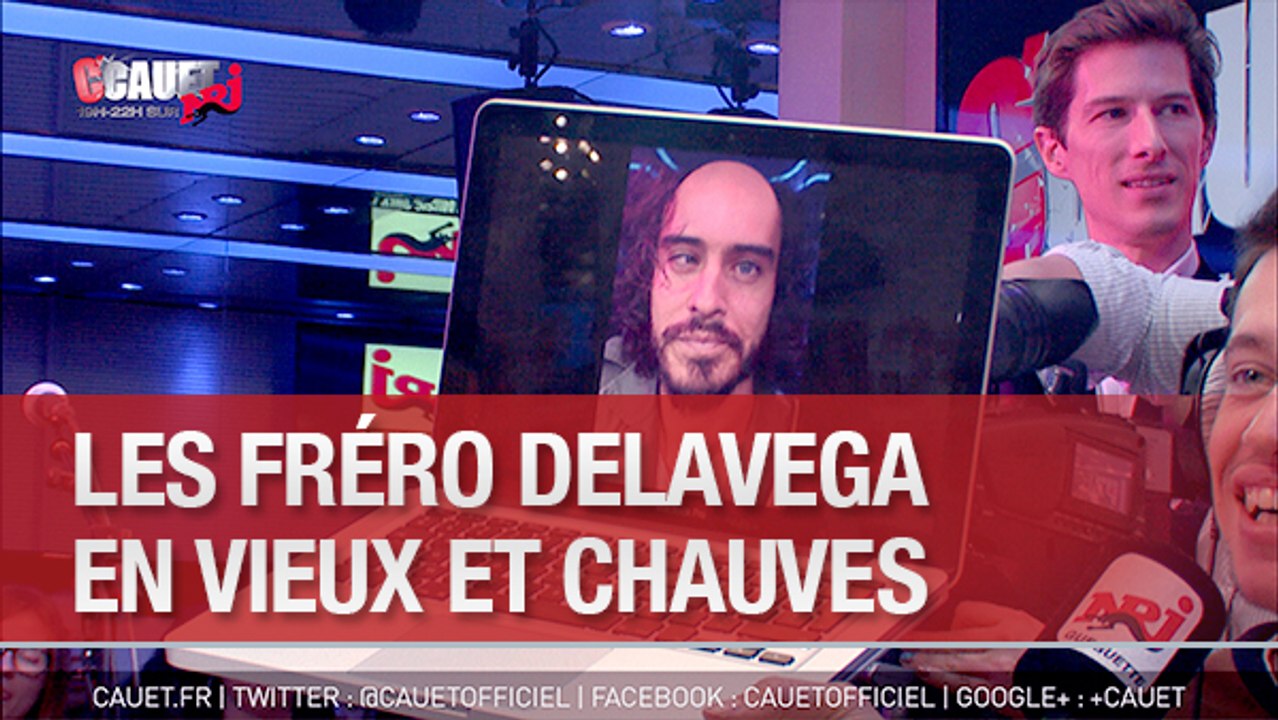 Les Fréro Delavega en vieux et chauves dans l'émission - C'Cauet sur NRJ