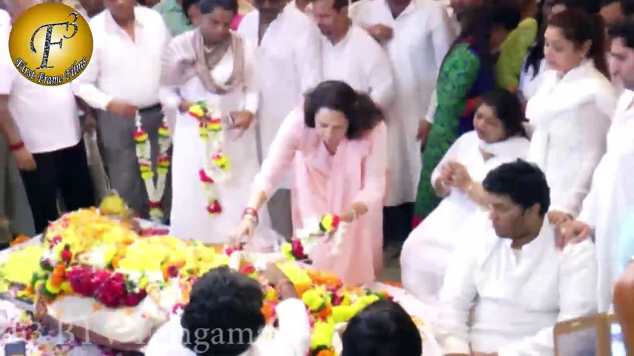 "LATE SHRI RAVINDRA JAIN" FUNERAL ATTENDED BY MANY BOLLYWOOD CELEBS