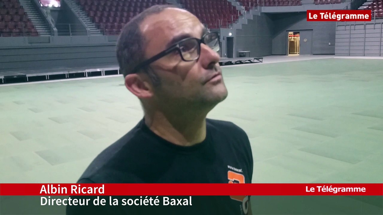 Open Brest Arena. L'installation des courts a débuté