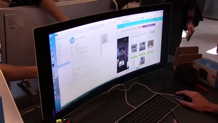 HP Envy Curved 34 : vidéo d'un tout-en-un géant incurvé