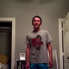 This kid 'nose' a good tune when he hears it. Quite a performance.