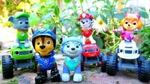 PAW PATROL Parody Blaze and the Monster Machines & Paw Patrol Hide & Go Seek In Garden