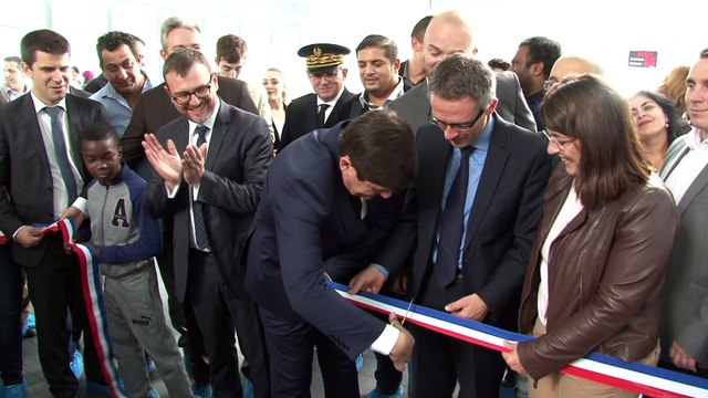Inauguration du centre aquatique de Clichy-sous-Bois